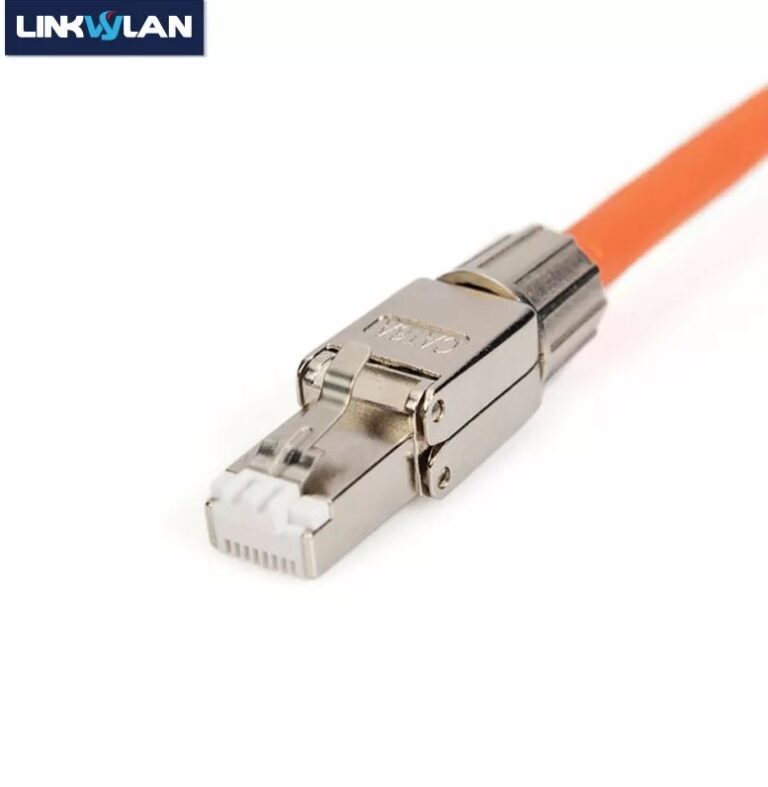 Conector Rj45 Cat6A De Metal Blindado Para Cable Sólido De 23AWG ...